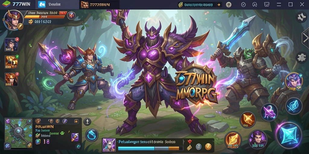 Gameplay seru dalam petualangan MMORPG 777WIN.