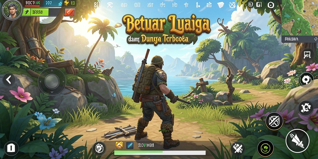 Tampilan gameplay 8II yang menggambarkan eksplorasi dunia terbuka.