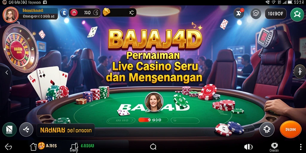 Tampilan gameplay Live Casino yang menarik dan interaktif di BAJAJ4D.