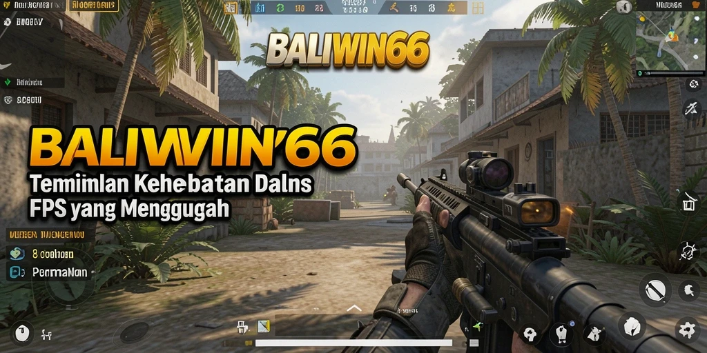 Tangkapan layar utama BALIWIN66 menunjukkan pertempuran mendebarkan di medan perang.