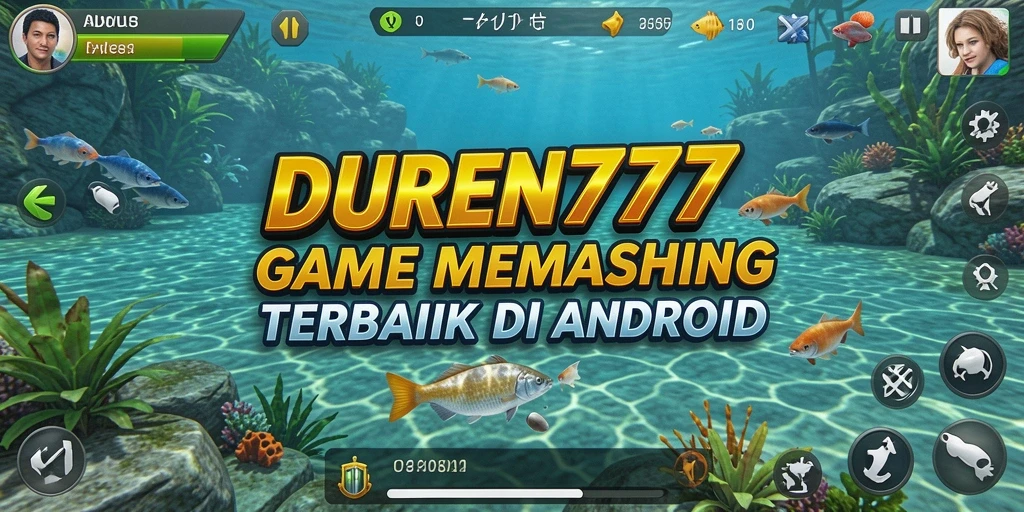 Tampilan screenshot DUREN777 saat bermain fishing di lokasi cantik.