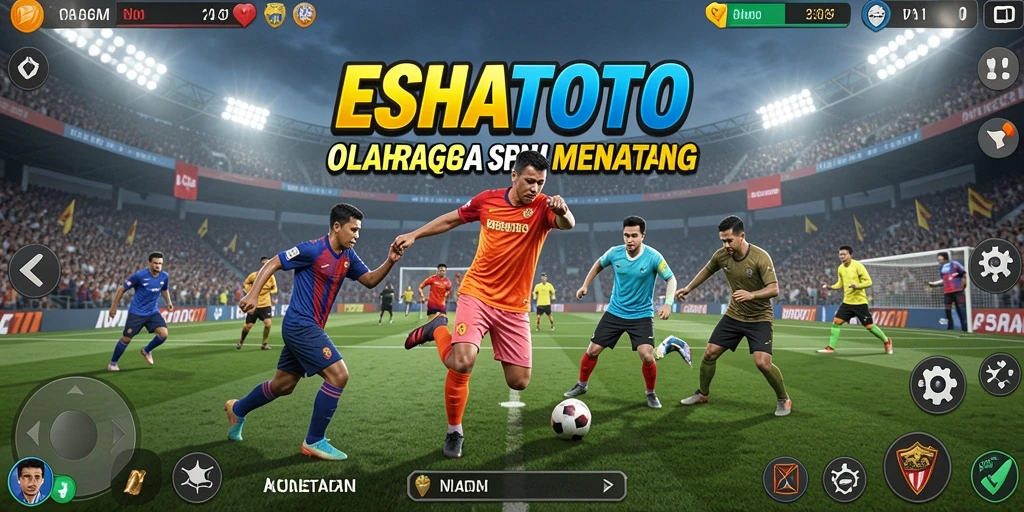 Tampilan gameplay seru dalam ESHATOTO yang menggembirakan.