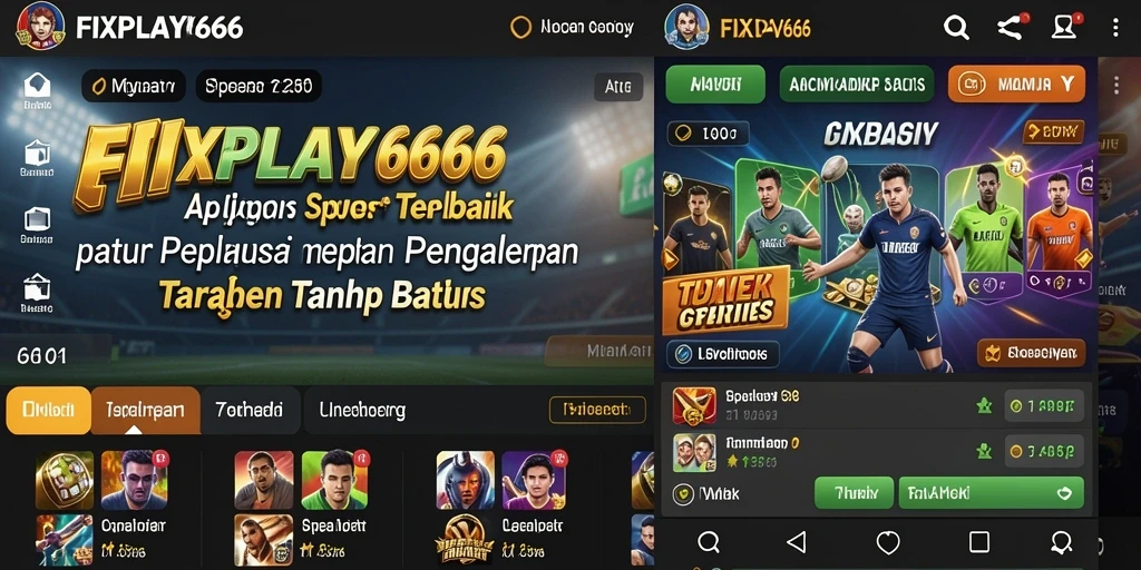 Tampilan utama FIXPLAY666 dengan berbagai pilihan taruhan olahraga.