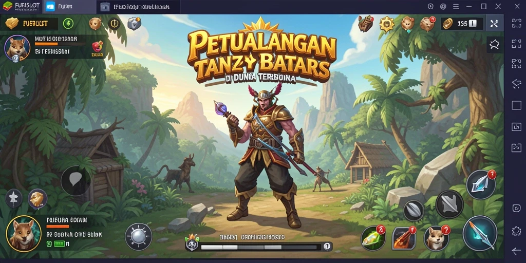 Tampilan gameplay FUFUSLOT yang menakjubkan di dunia terbuka.