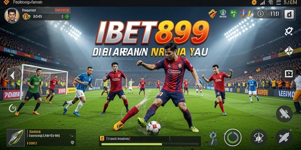 Tangkapan layar gameplay IBET899 yang menunjukkan aksi seru dalam permainan olahraga.