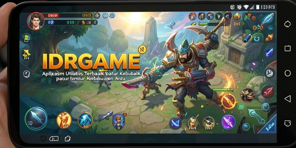 Tampilan aplikasi IDRGAME yang sederhana dan fungsional.