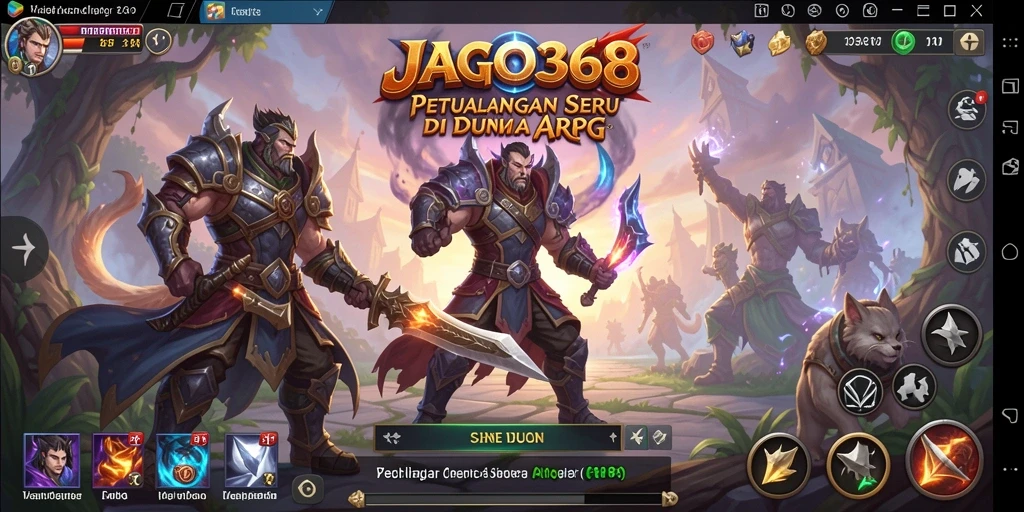 Tampilan gameplay seru dalam petualangan ARPG.