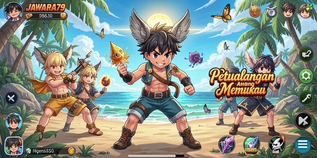 Tampilan gameplay menarik dalam JAWARA79 yang penuh aksi.