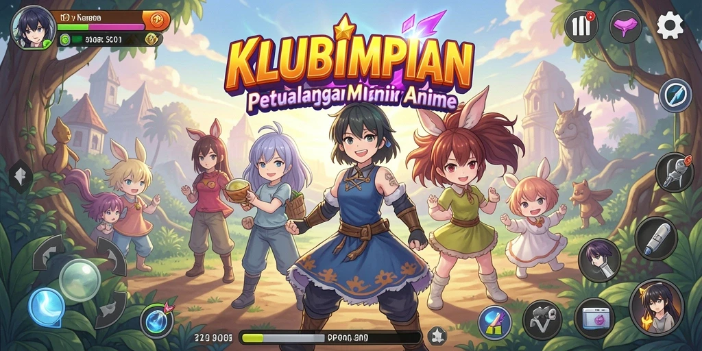 Tampilan gameplay KLUBIMPIAN yang mengasyikkan dan interaktif.