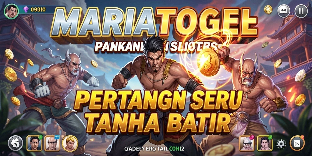Gameplay pertarungan seru dalam MARIATOGEL.