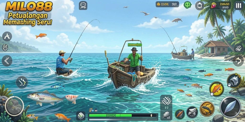 Gameplay seru di MILO88 dengan suasana memancing yang menawan.
