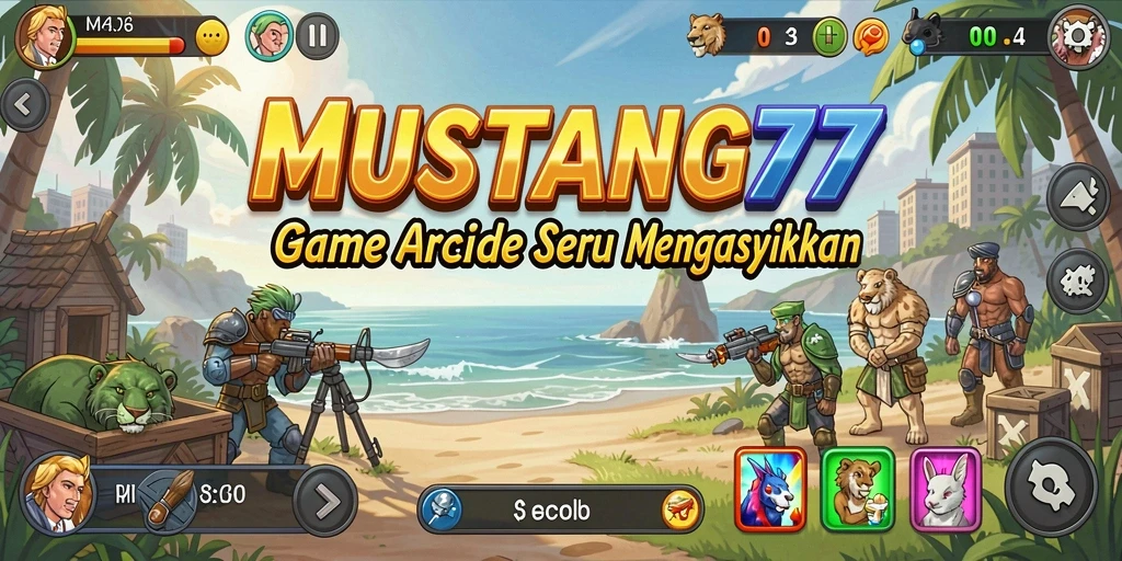 Tampilan gameplay yang seru dan penuh aksi di <strong>MUSTANG77</strong>.