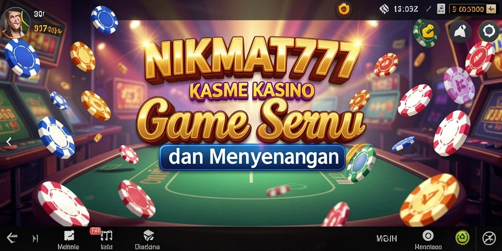 Screenshot gameplay NIKMAT777 menampilkan momen seru di kasino.