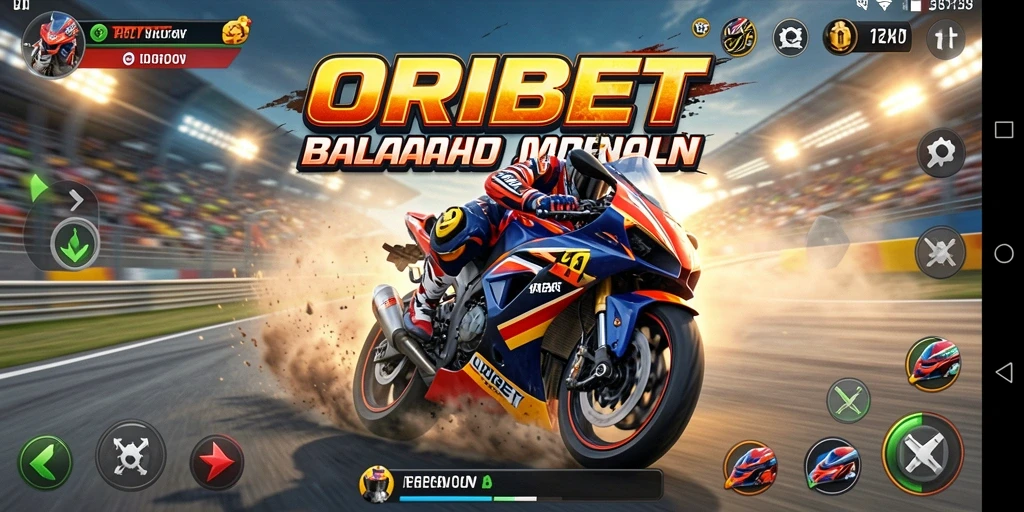 Gameplay seru balapan motor di ORIBET dengan grafik menawan.