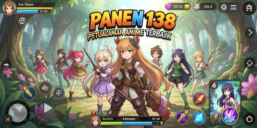 Tangkapan layar PANEN138 memperlihatkan karakter anime dalam pertarungan yang menegangkan.