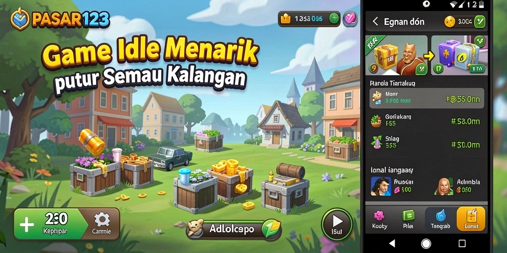 Tangkapan layar menunjukkan gameplay PASAR123 yang menarik dan interaktif.