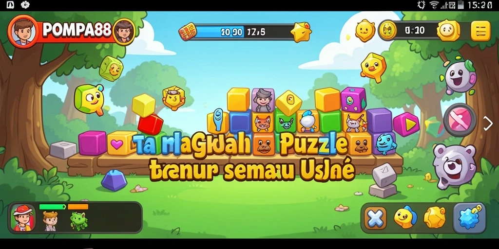 Gameplay POMPA88 menampilkan tantangan Puzzle yang menarik.