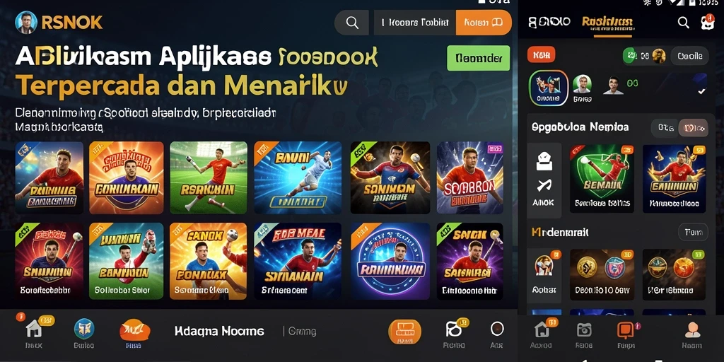 Tampilan utama RSNOK yang menampilkan berbagai pilihan taruhan olahraga.