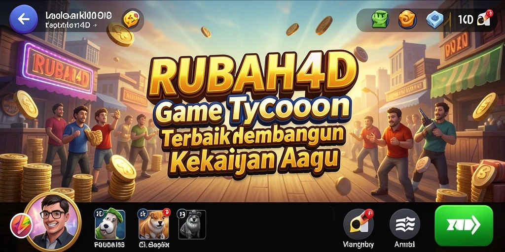 Tangkapan layar utama RUBAH4D menampilkan gameplay seru Tycoon.