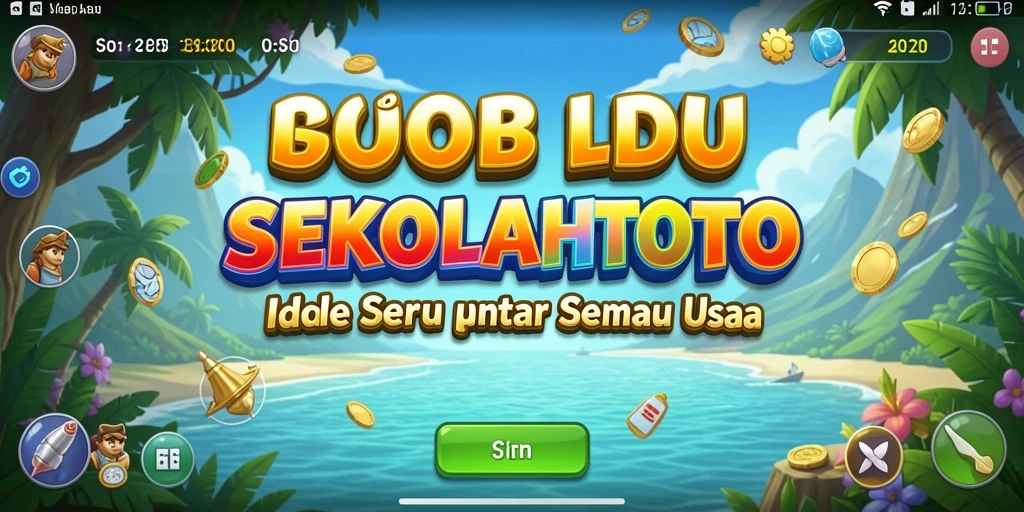 Tampilan gameplay SEKOLAHTOTO yang seru dan penuh warna.