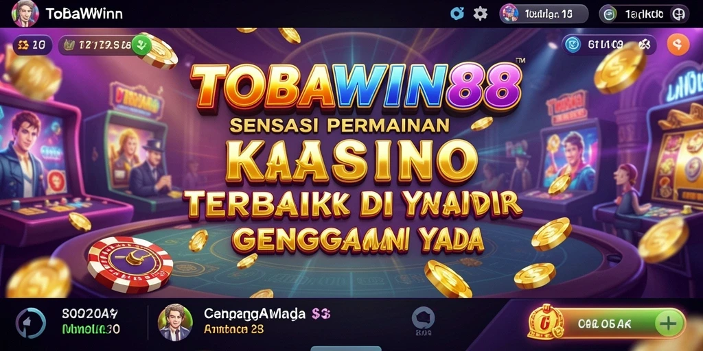 Tampilan gameplay Kasino TOBAWIN88 yang memukau dan interaktif.