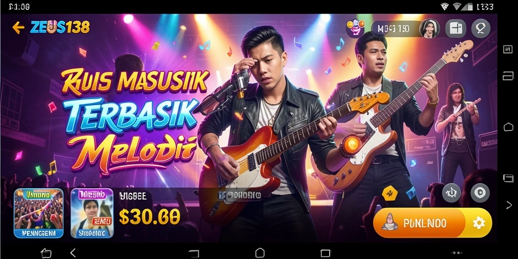 Tampilan gameplay <strong>ZEUS138</strong> yang menarik dengan elemen musik interaktif.